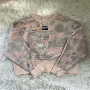 Pink & Gray Camo Adidas Crewneck